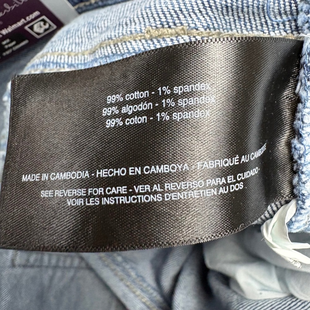 Gloria Vanderbilt Wide Leg Jeans Womens 4 Blue High Rise Dark Wash Cropped Boho - Picture 8 of 10